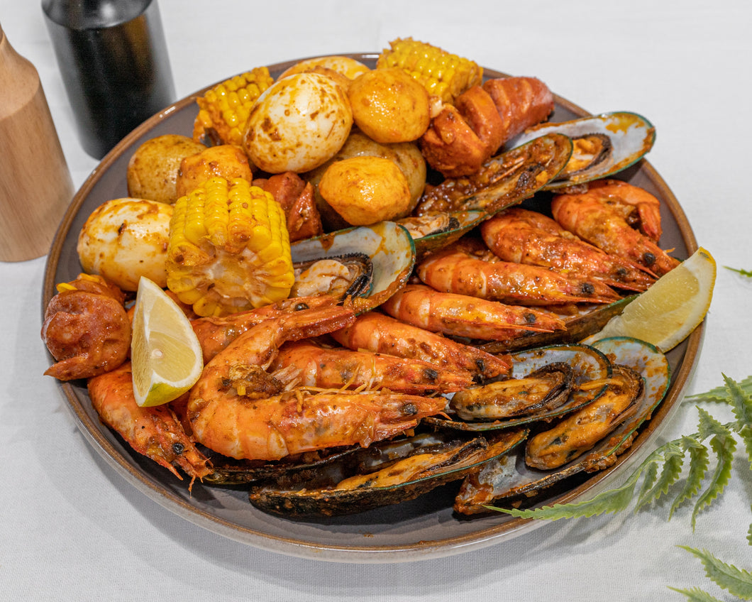 Mussel and Prawn Boil